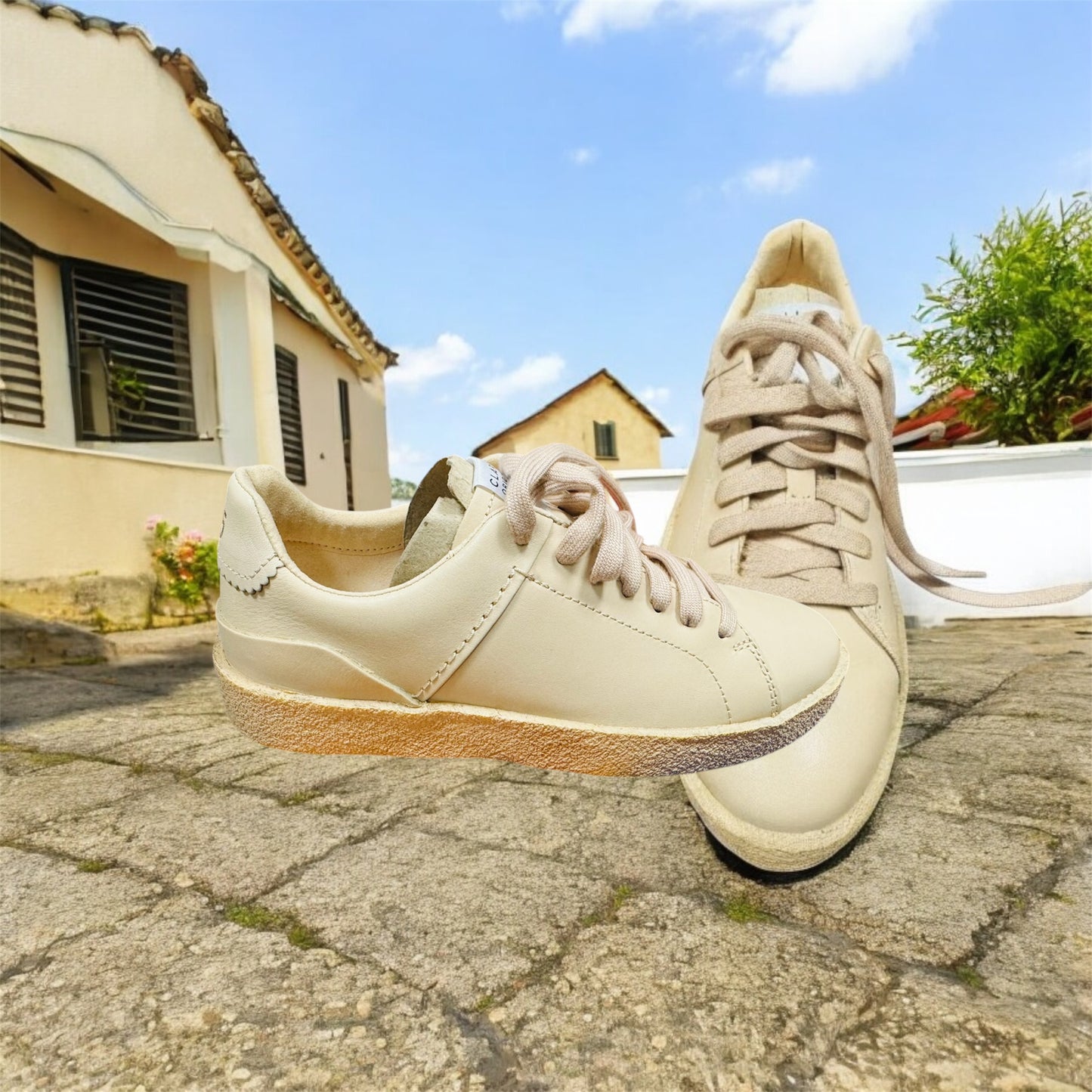 Clarks Original Damen Sneaker in Beige Herstellernummer : 26164437 ( Letzte Stück )