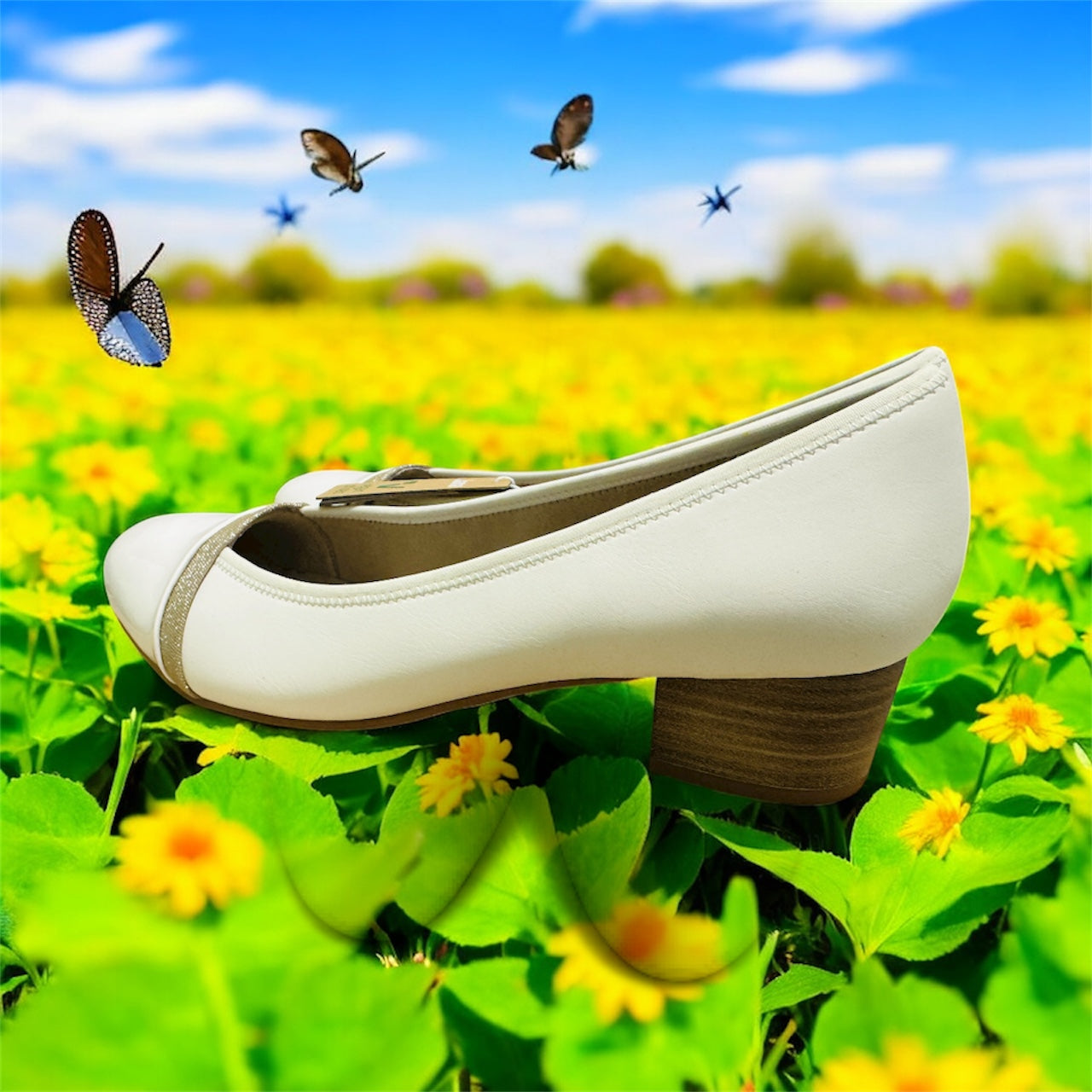 Jana Vegan Damen Pumps in Weiß Herstellernummer : M2236641 ( Letzte Stück )
