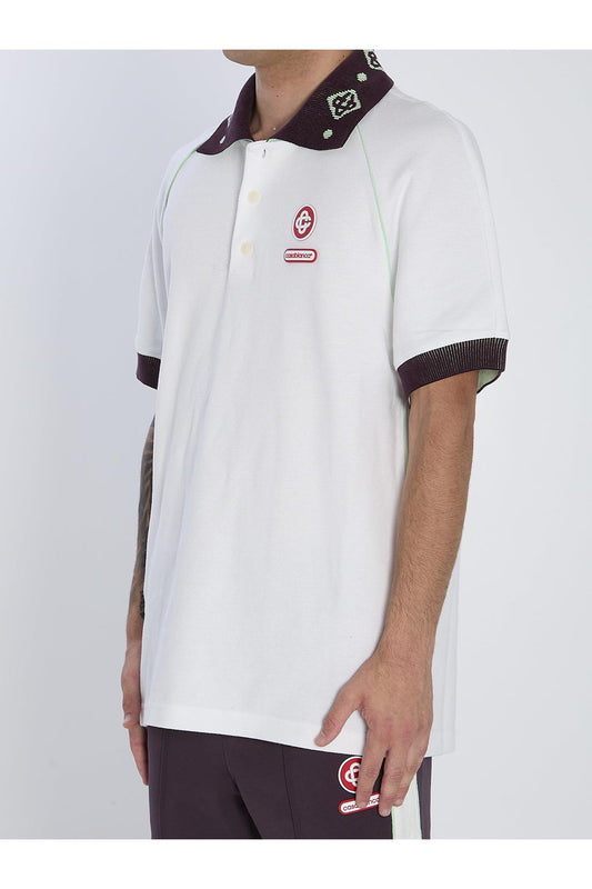 Piqué cotton polo shirt
