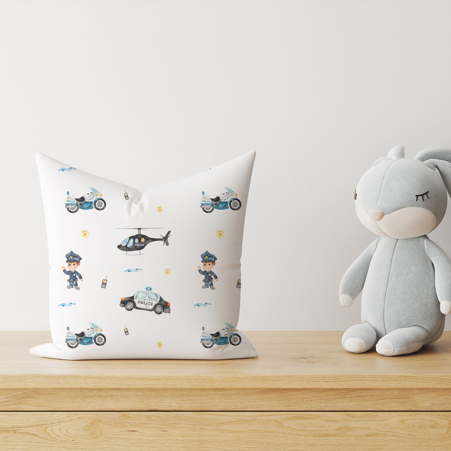 "Police" Premium Children's Decorative Pillow