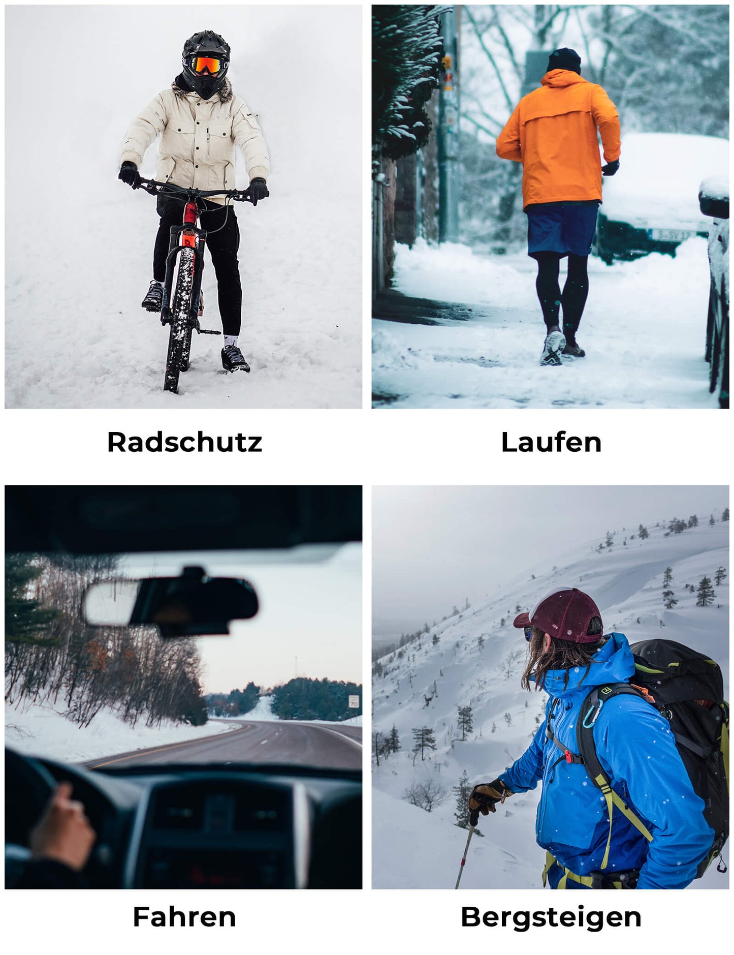 ROCKBROS Fahrradhandschuhe Anti-Rutsch Reflektierend