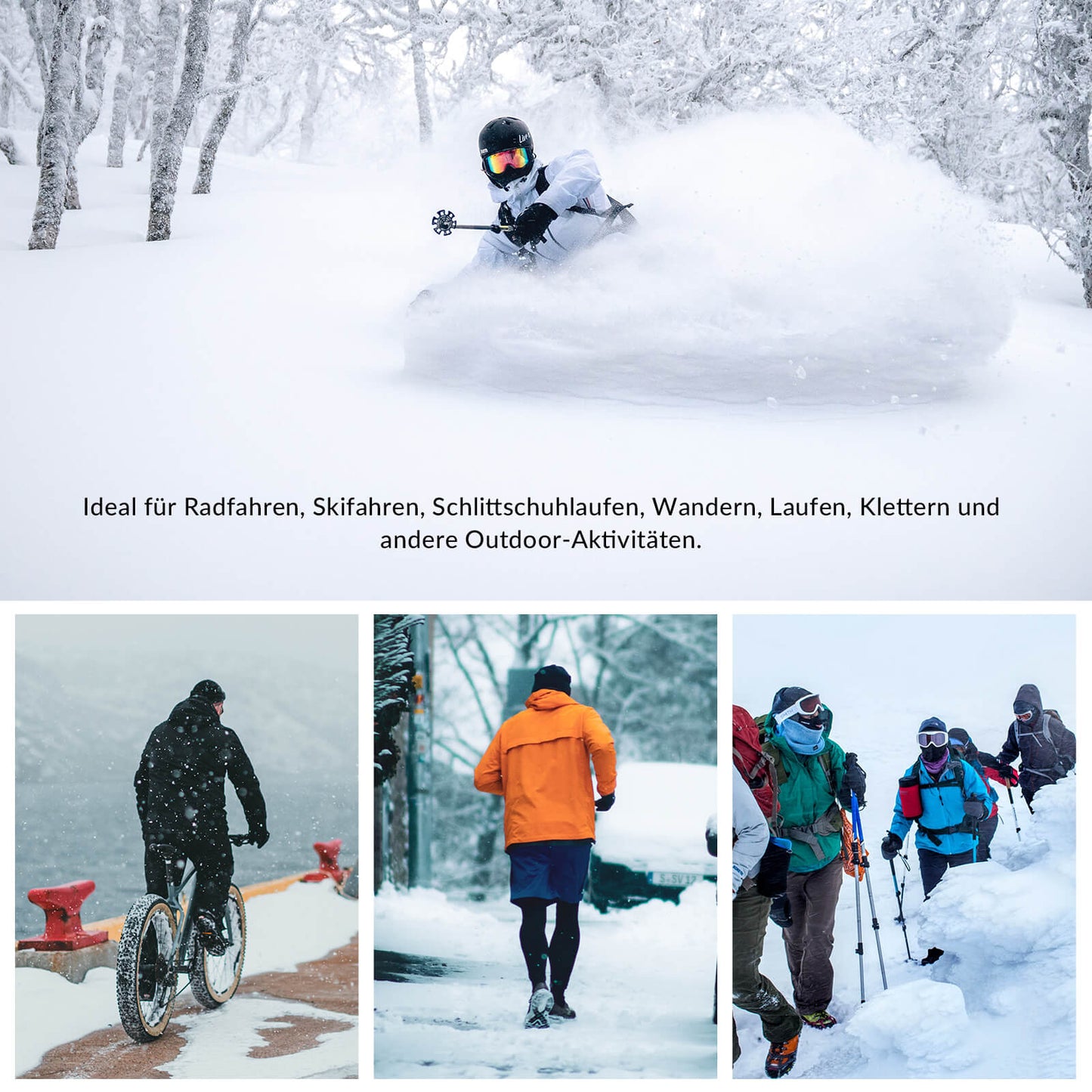 ROCKBROS Balaclava For maximum comfort and perfect hair protection