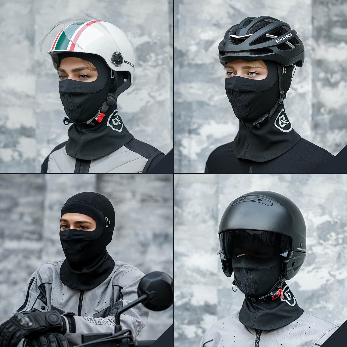 ROCKBROS Windproof Breathable Fleece Balaclava for Outdoor Sports Unisex