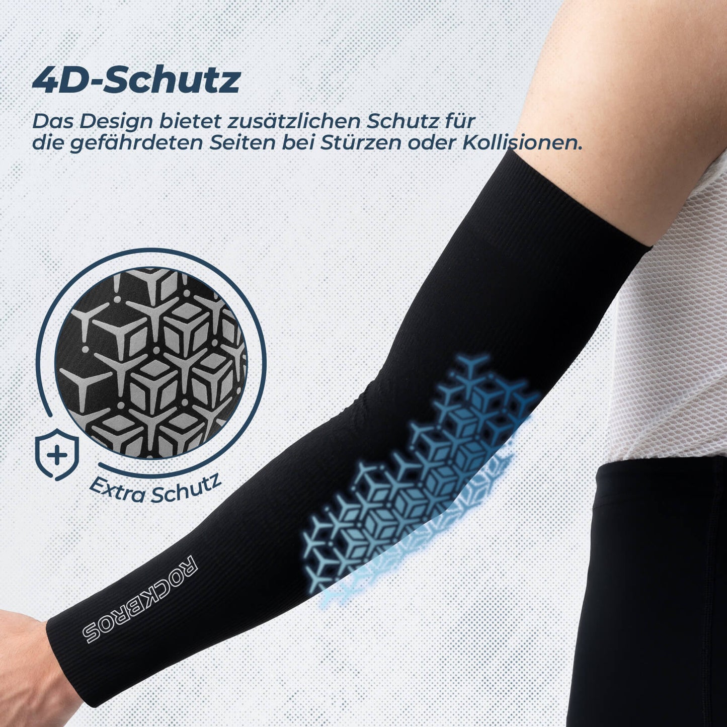 ROCKBROS Armlinge Arm Sleeve Sonnenschutz Kühles Gefühl Schnell Trocknend