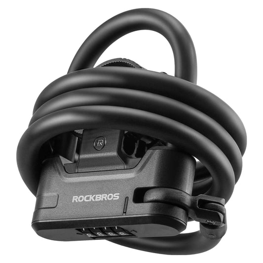 Bicycle lock, combination lock, U-lock with cable approx. 1.1m