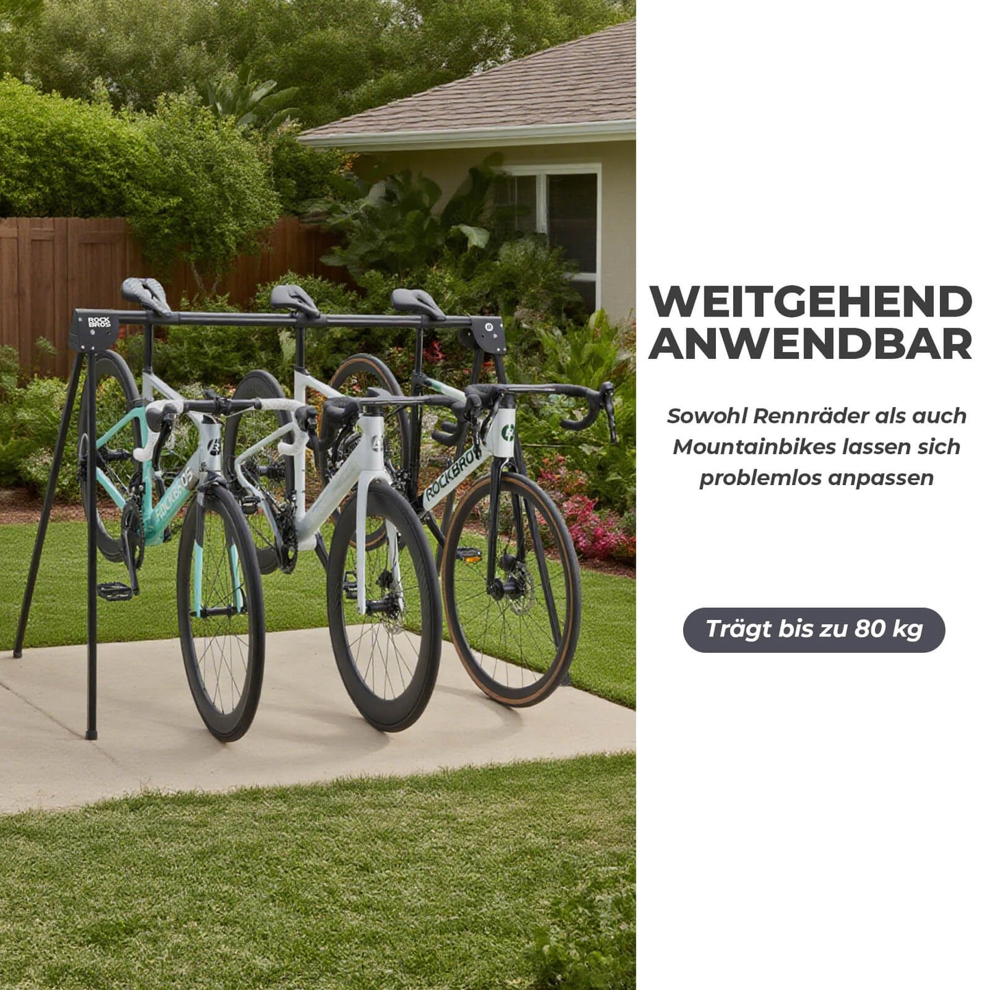 Fahrradständer Aufhängebügel Faltbar Rostfrei Tragfähig bis 80/120 kg
