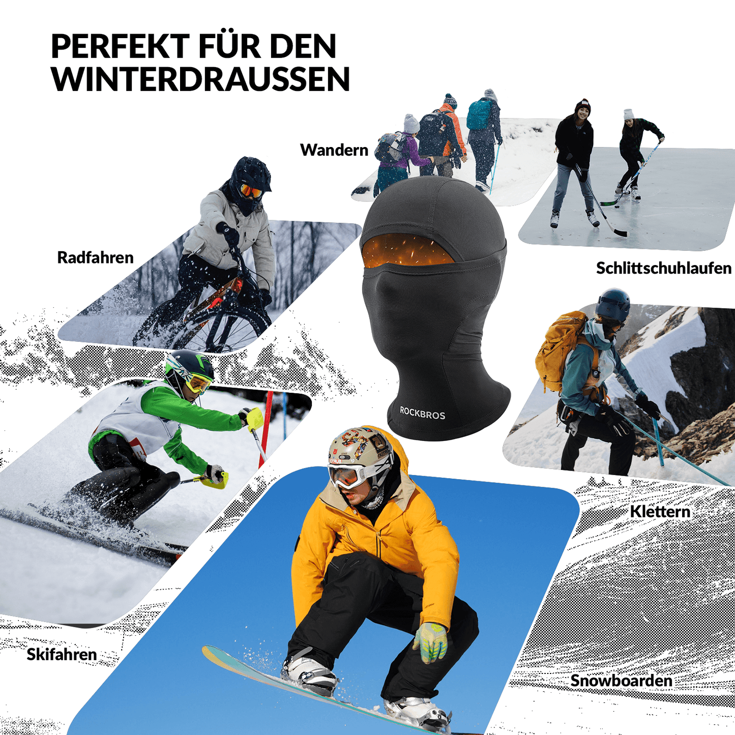 ROCKBROS vetrargríma fyrir stelpur/drengi