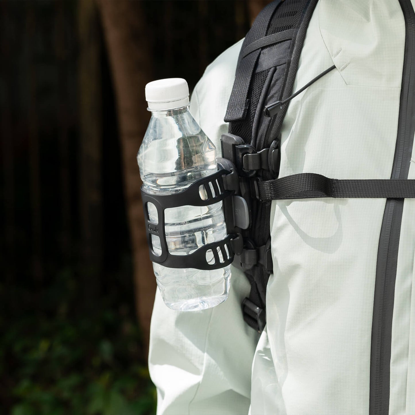 Magnetischer Flaschenhalter für Fahrrad – mit Riemenbefestigung