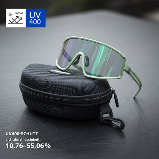 Selbsttönende Sonnenbrille Ultraleicht UV400 Schutz Grün