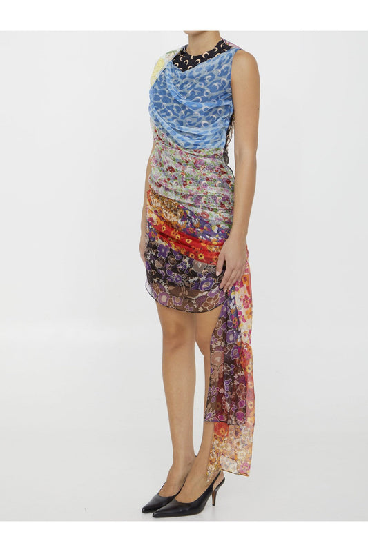 Regenerated Scarves dress