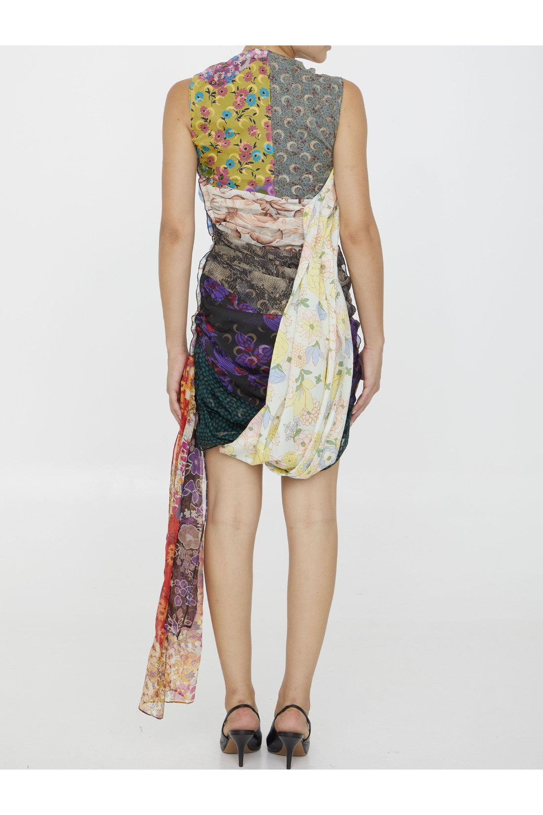 Regenerated Scarves dress