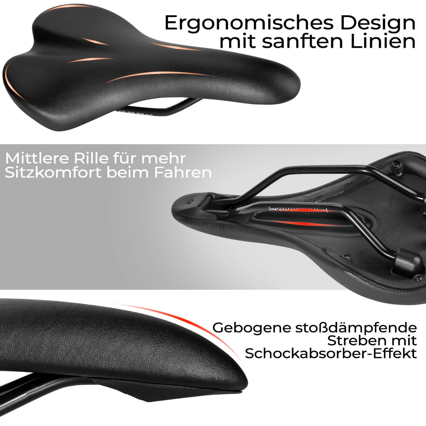 Road bike saddle, bicycle saddle, ergonomic, water-repellent