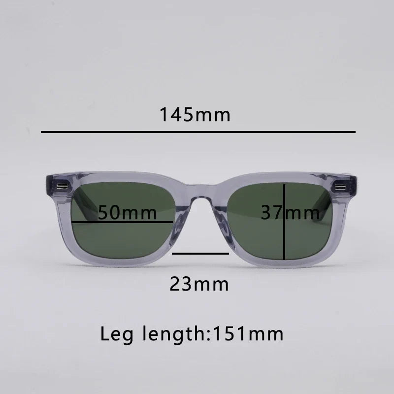 Lemtosh KLUTZ rectangle sunglasses vintage inspired acetate luxury