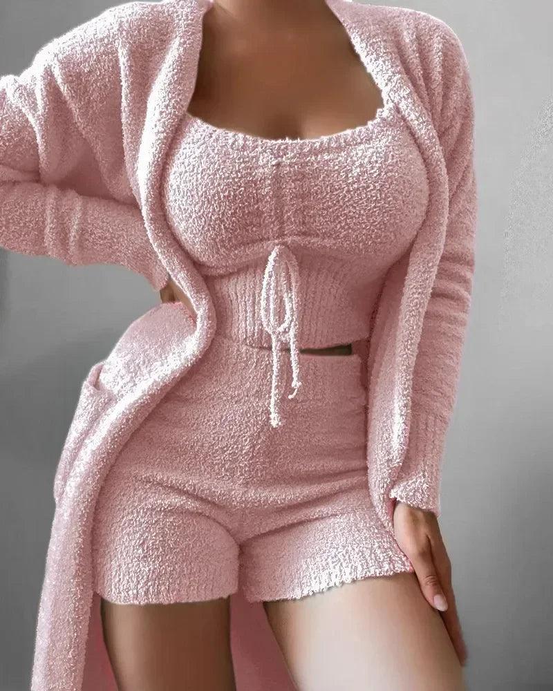 Girls winter pajama set – Cozy sleepwear with square ankle-length