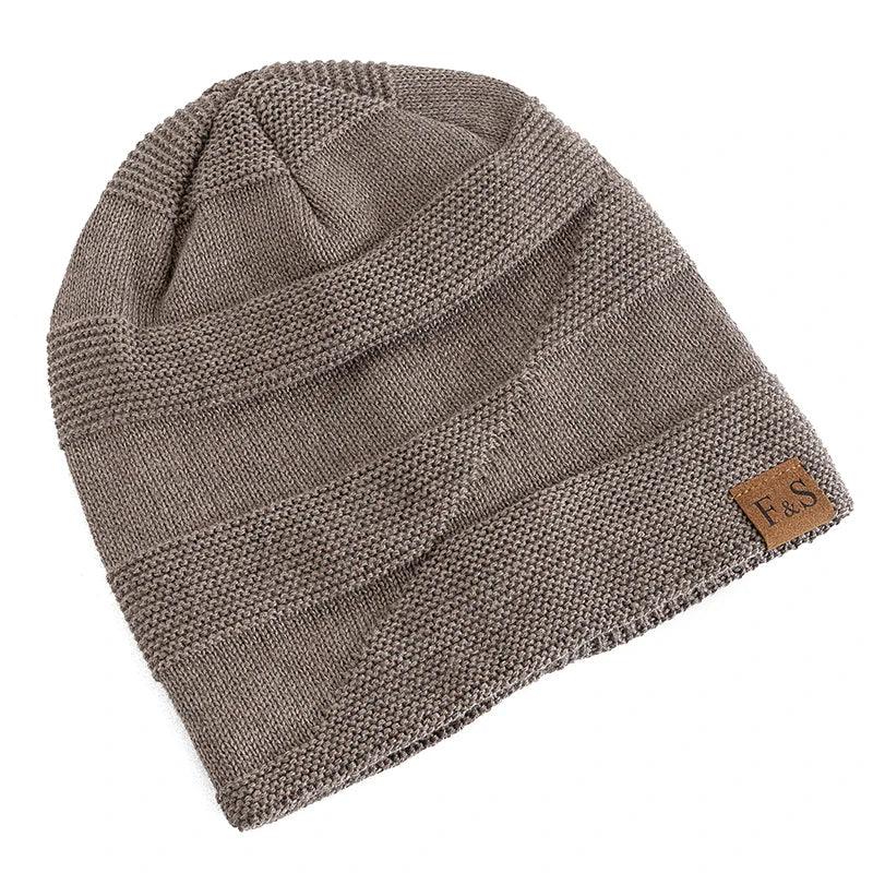 Unisex slouchy hats,Fur lined warm beanie