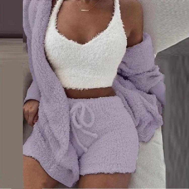 Girls winter pajama set – Cozy sleepwear with square ankle-length