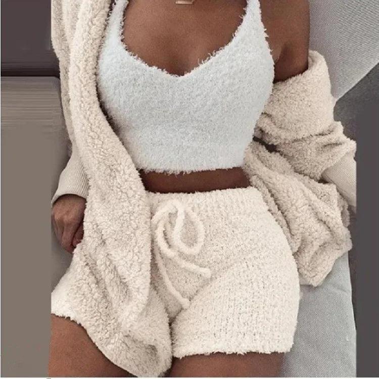 Girls winter pajama set – Cozy sleepwear with square ankle-length