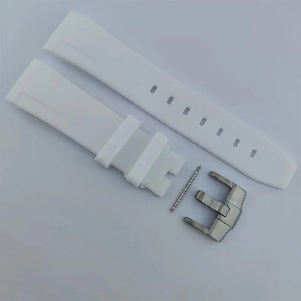 watches stainless steel rubber straps