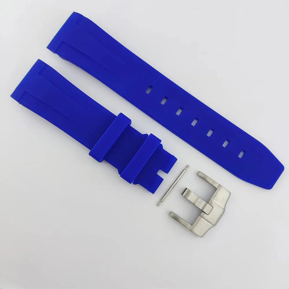 watches stainless steel rubber straps