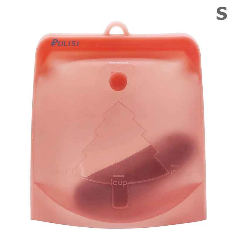 EcoFresh Reusable Silicone Food Bags – BPA-Free & Leakproof | Motionshop