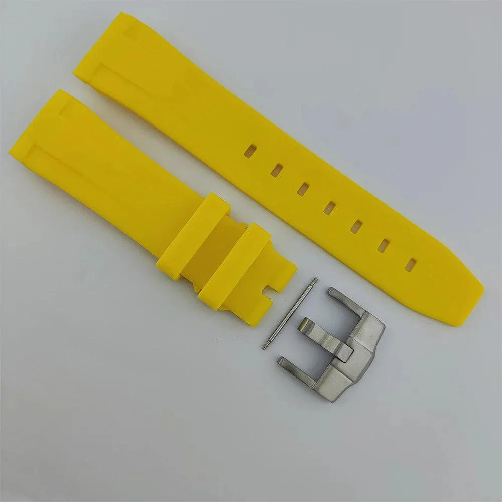 watches stainless steel rubber straps