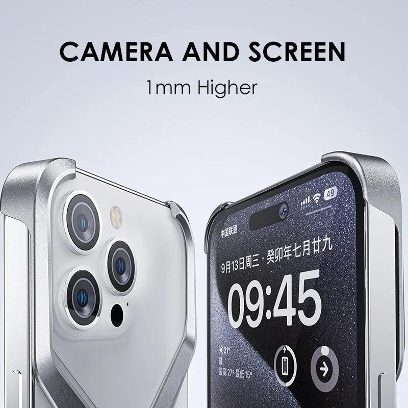 Phone case for iphone metal x type removable heat dissipation  cover