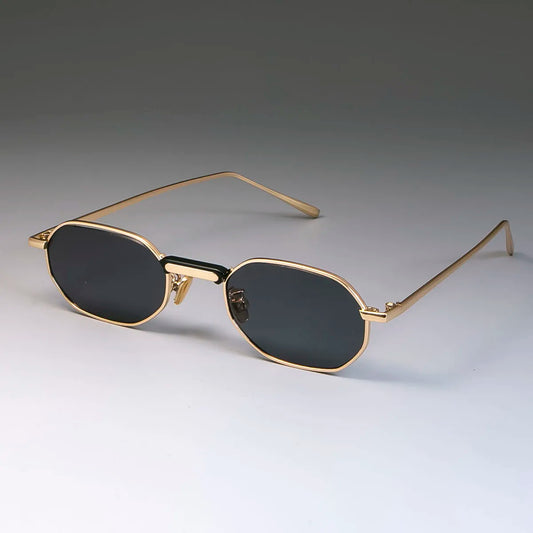 Klassískir steampunk-gleraugu úr málmi – lítil umgjörð, vintage unisex sólgleraugu