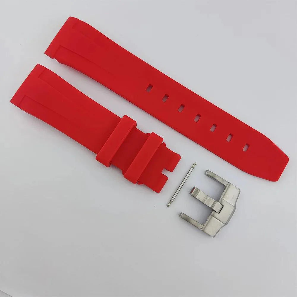 watches stainless steel rubber straps