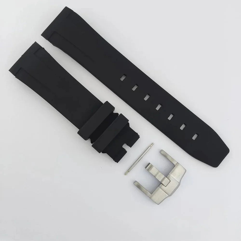 watches stainless steel rubber straps