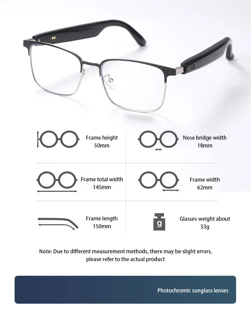 Smart ai glasses with real-time wireless bluetooth translation in 144 languages