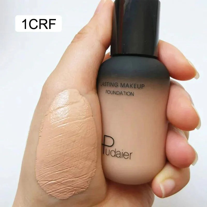 Face liquid foundation makeup waterproof base whitening cover dark circle