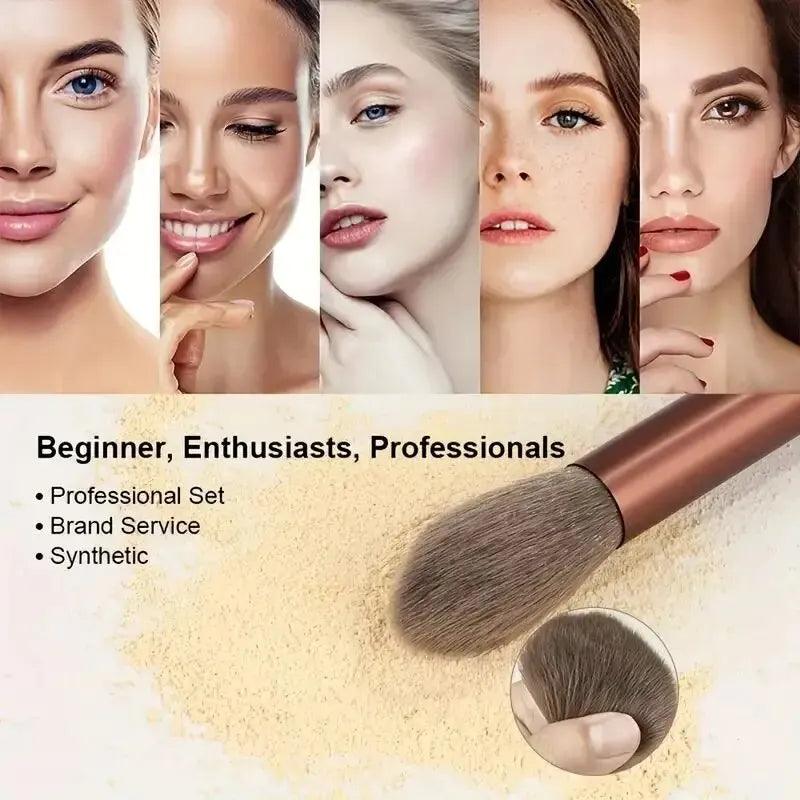 Makeup brush set soft fluffy professional cosmetic tool