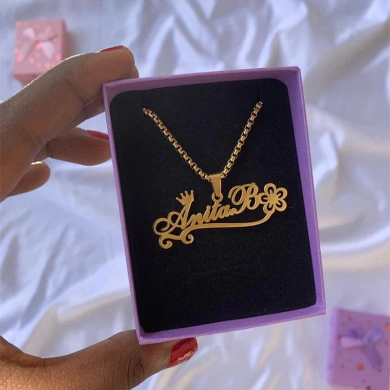 thick bead chain custom name necklace personalized for women men party gifts