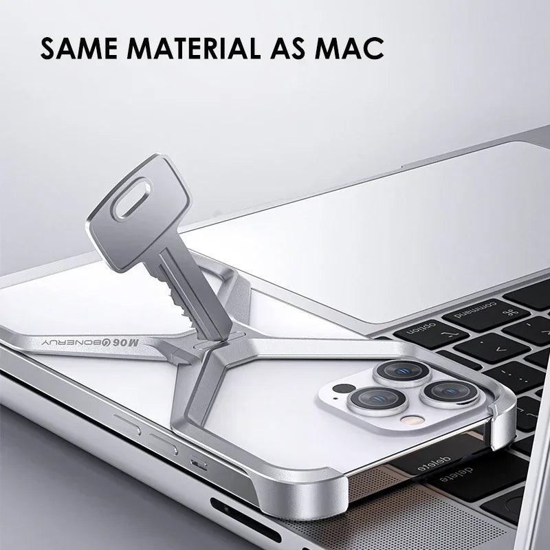 Phone case for iphone metal x type removable heat dissipation  cover