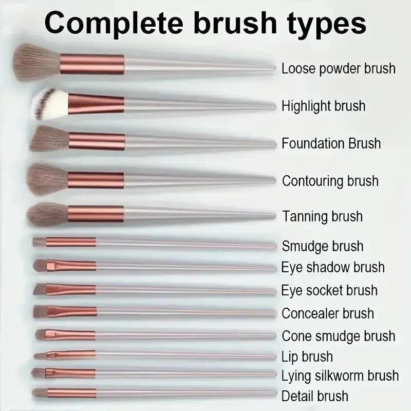 Makeup brush set soft fluffy professional cosmetic tool