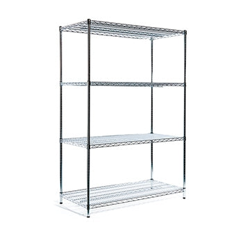 Novocal Standregal Grundeinheit Material: Präzisionsstahl, vernickelt und hochglanzverchromt 4 Ec | Packung (1 Stück)