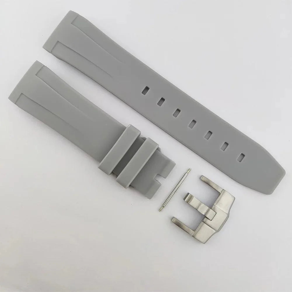 watches stainless steel rubber straps