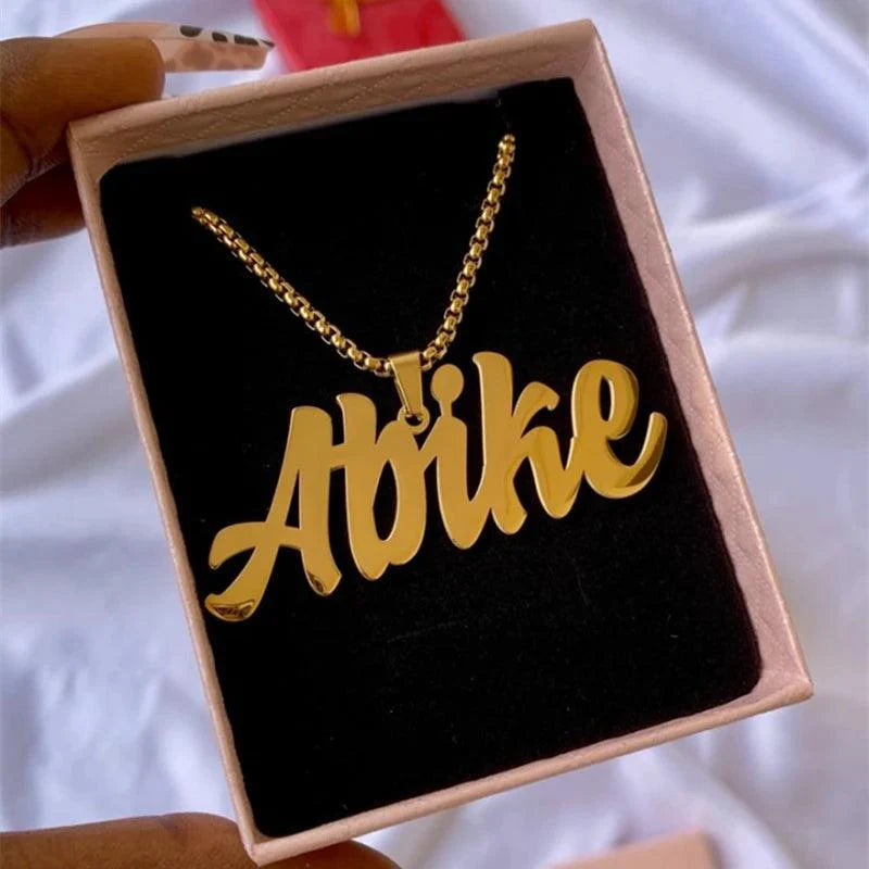 thick bead chain custom name necklace personalized for women men party gifts
