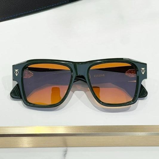 japanese vintage thick acetate sunglasses – unisex square fashion eyewear by estoque | high quality designer style