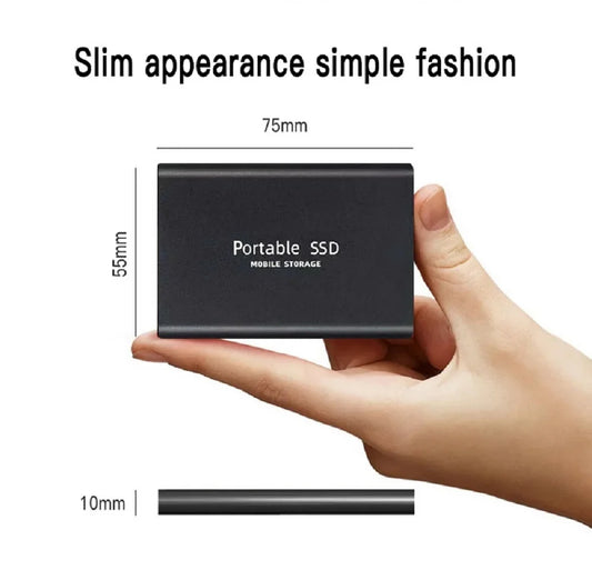 Portable external SSD usb type-c hard drive for mobile & laptop