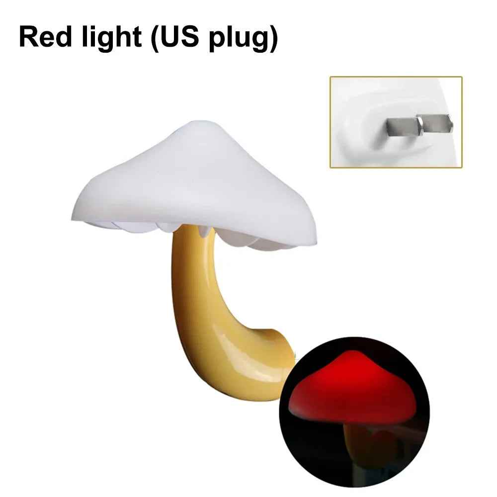 Mini LED Night Lights : Mushroom Shape Automatic Sensor