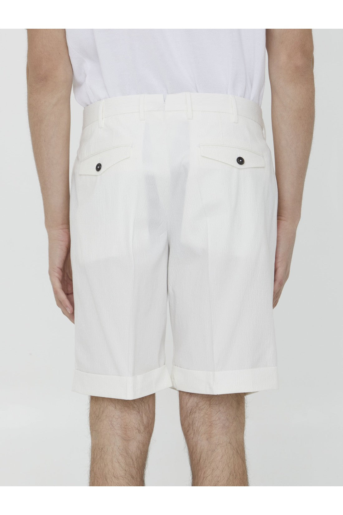 Seersucker bermuda shorts