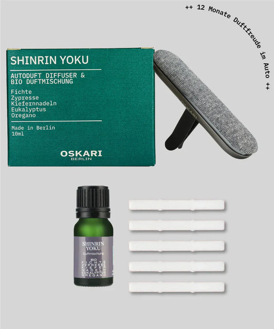 Oskari - Car Fragrance Set “Shinrin Yoku” – Forest scent for natural relaxation on the go