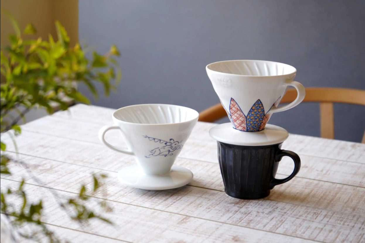 Hario V60-02 Ceramic Dripper – Tachikichi Shozui and Choju Giga Editions