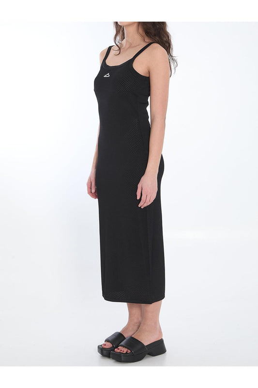 Slip dress with 3D logo