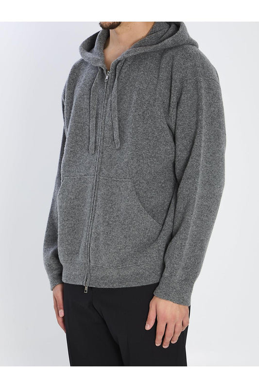 Super-fine wool hoodie