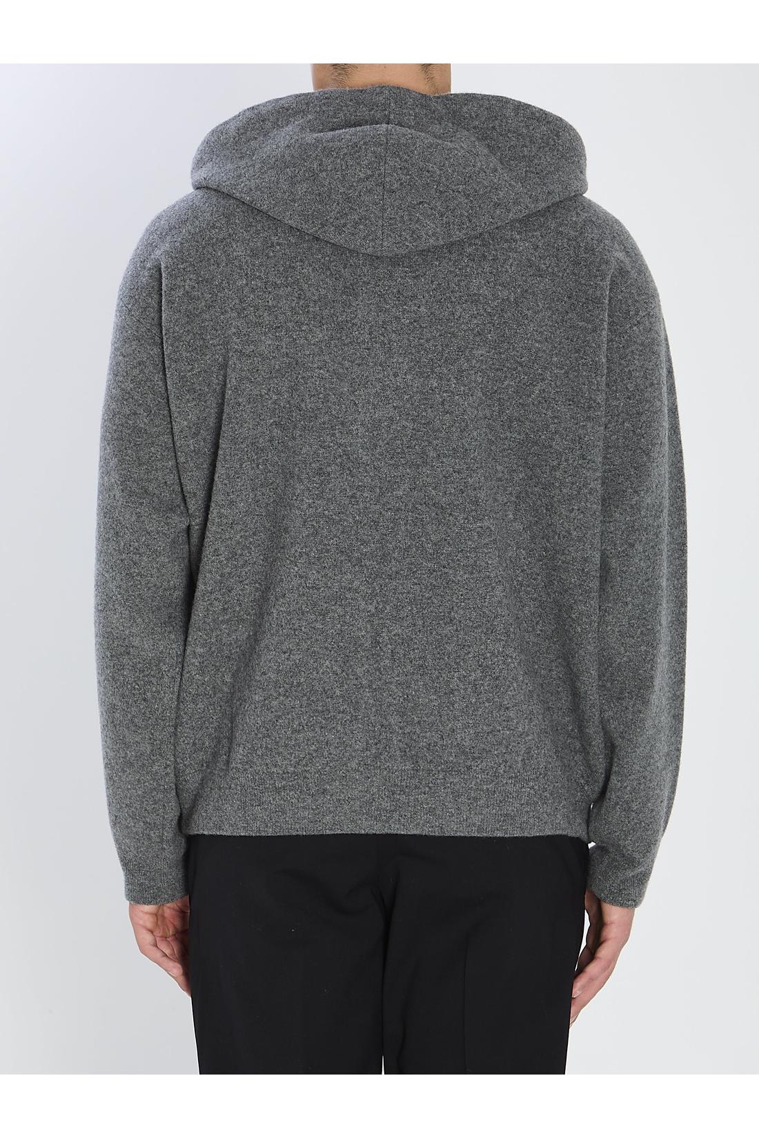 Super-fine wool hoodie