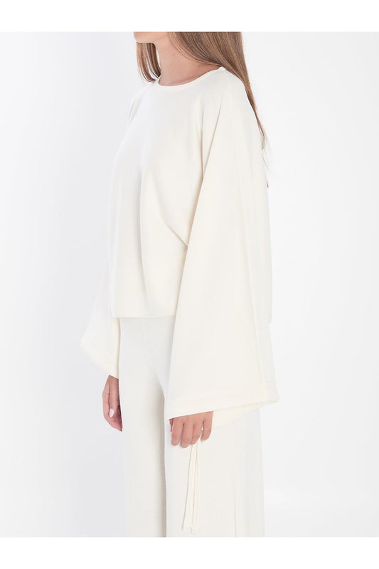 Sweater in fine wool yarn