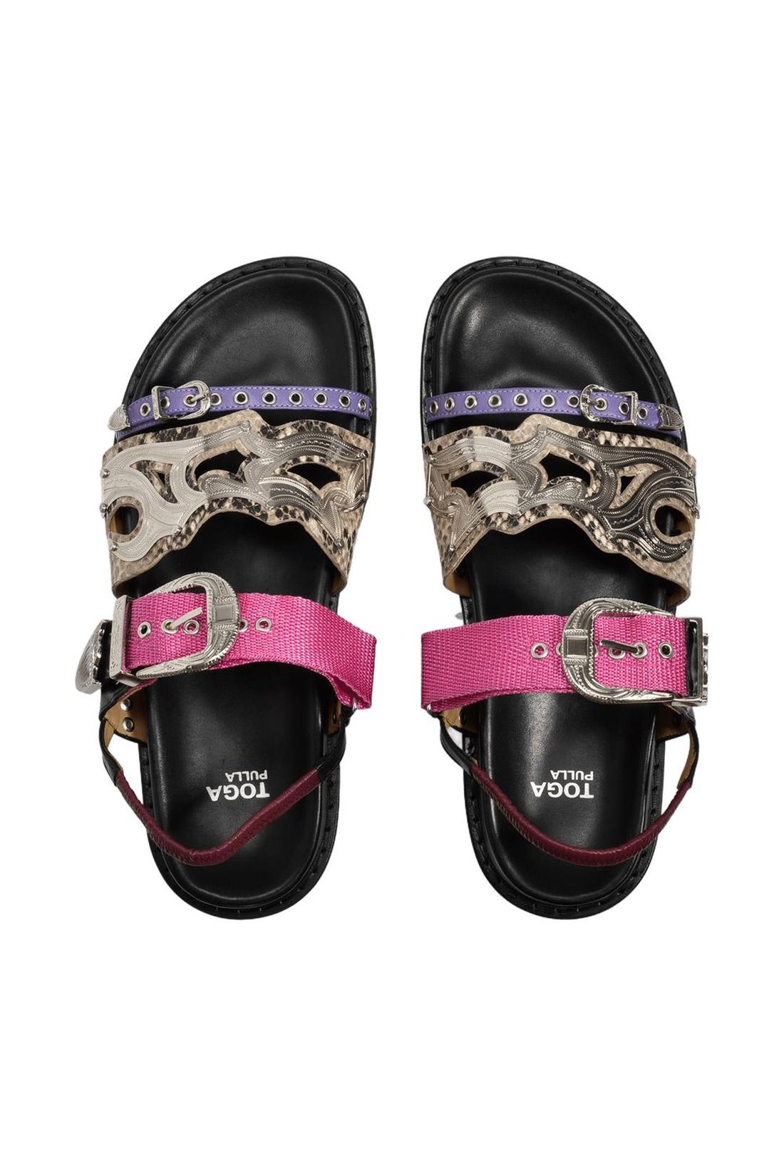 Aj1018 Sandals - Toga Pulla - Black - Leather