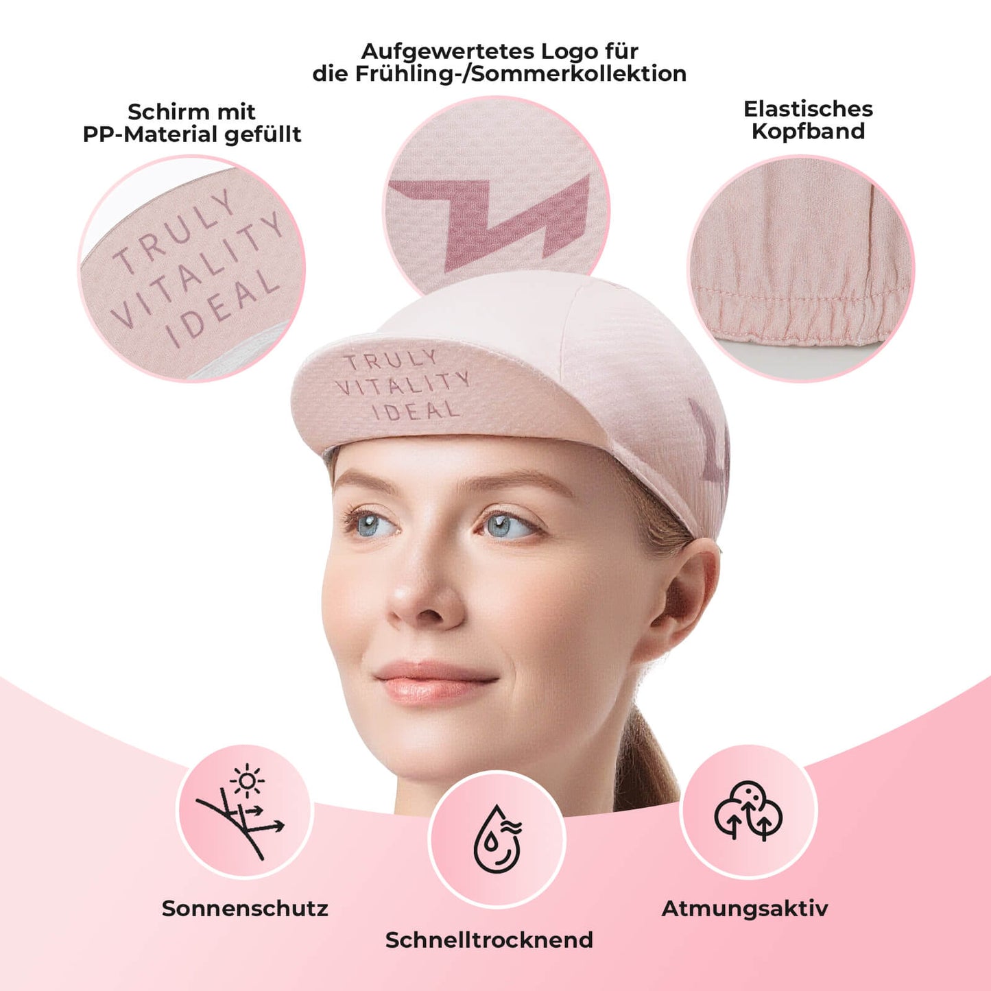 TVI Fahrrad Kappe Sommer Fahrradmütze 8 Farben